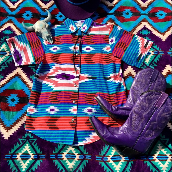 Wanda D. Tops - Vintage Western Shirt